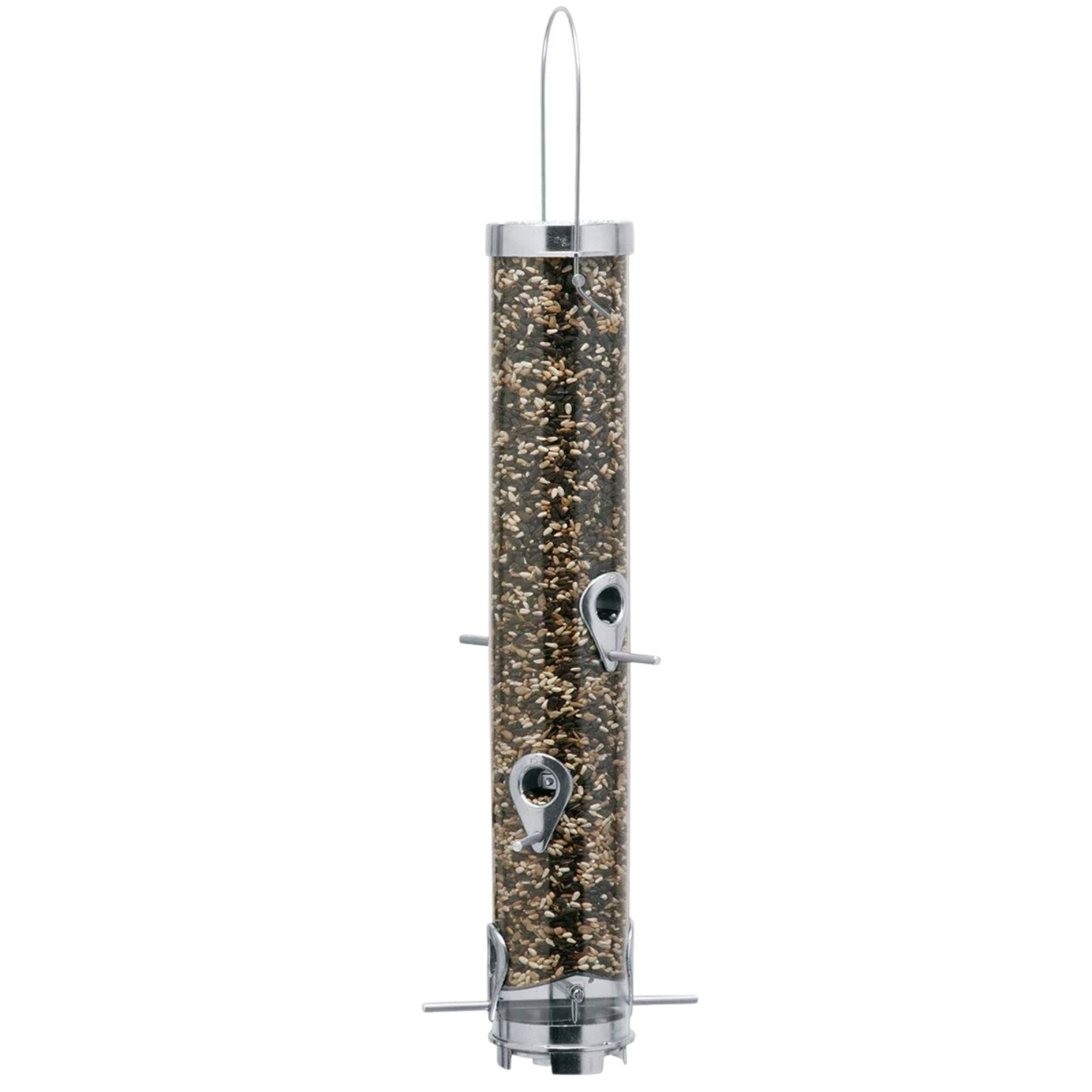 Droll Yankees Classic B-Series Sunflower Bird Feeder, 20-Inch Tube Feeder, 6-Ports, 2.5 lb Seed Capacity
