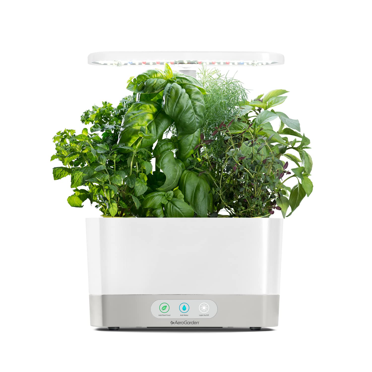 AeroGarden Harvest with Gourmet Herb Seed Pod Kit - Hydroponic Indoor Garden, White