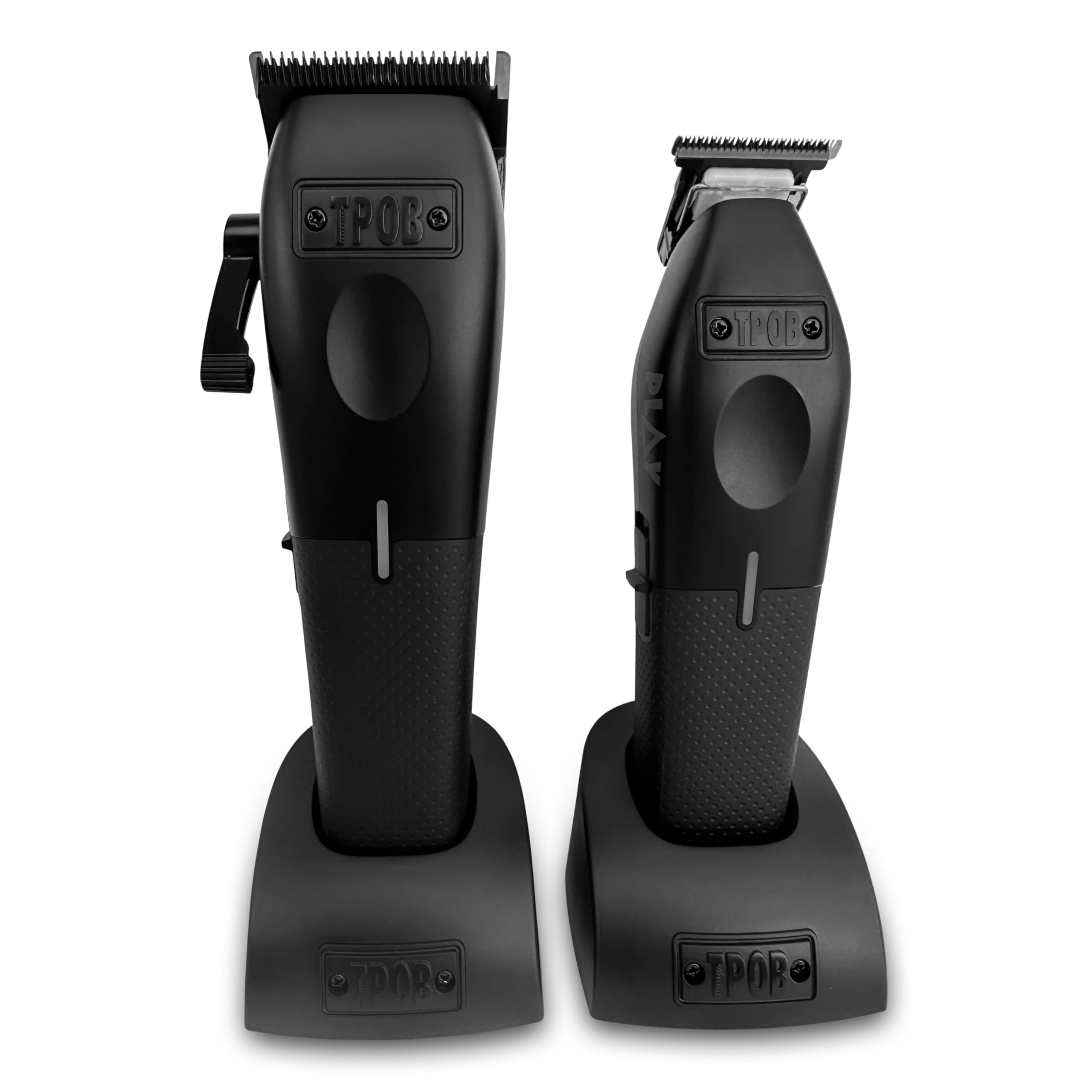 TPOB Play Barber Hair Clippers for Men 7500 RPM with Rubber Black Grips (Blackout Set)
