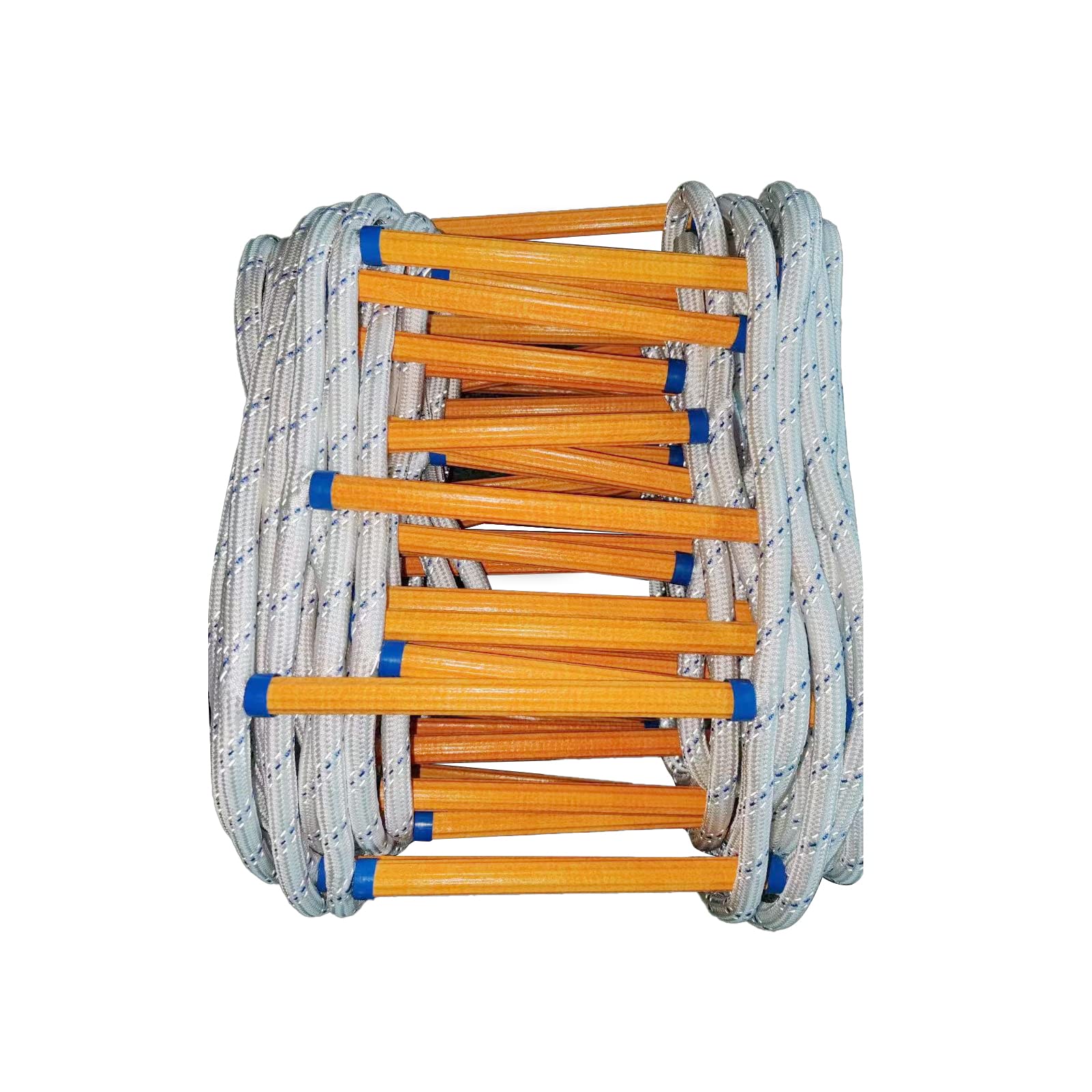 Rope Ladder,65 Feet Emergency Fire Escape Ladders Flame Resistant Safety Rope Ladder with Hooks,Fast to Deploy Sturdy and Strong Portable and Reusable 4 Story,Weight Capacity up to 2000 Pounds