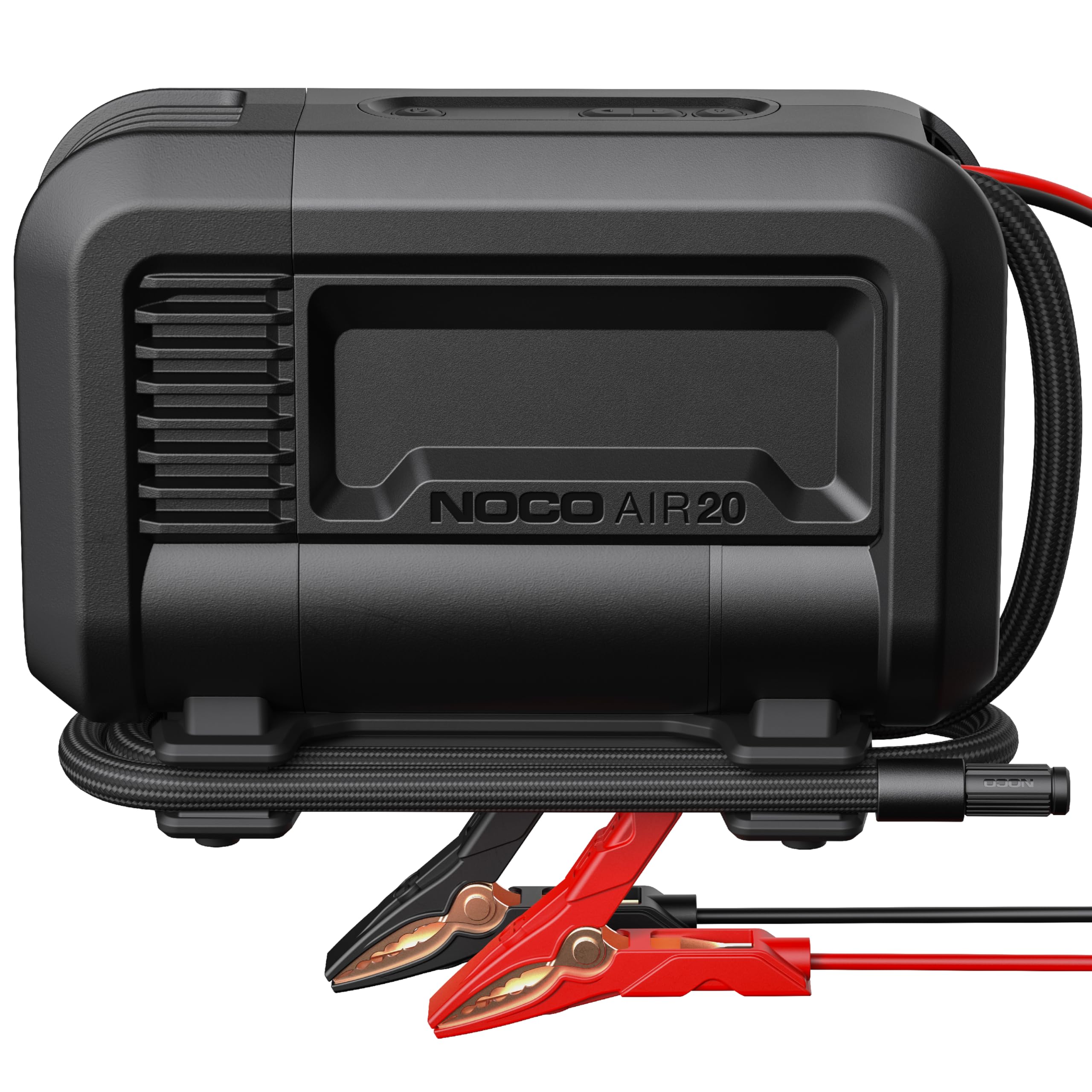 NOCO AIR20 UltraFast 20A Tire Inflator, 12V Portable Air Compressor Pump, Rated at 100 PSI, Inflates Tires from 0-40 PSI in 2.5 Minutes with a Digital Gauge, Smart Pressure and Auto-Shutoff, Black
