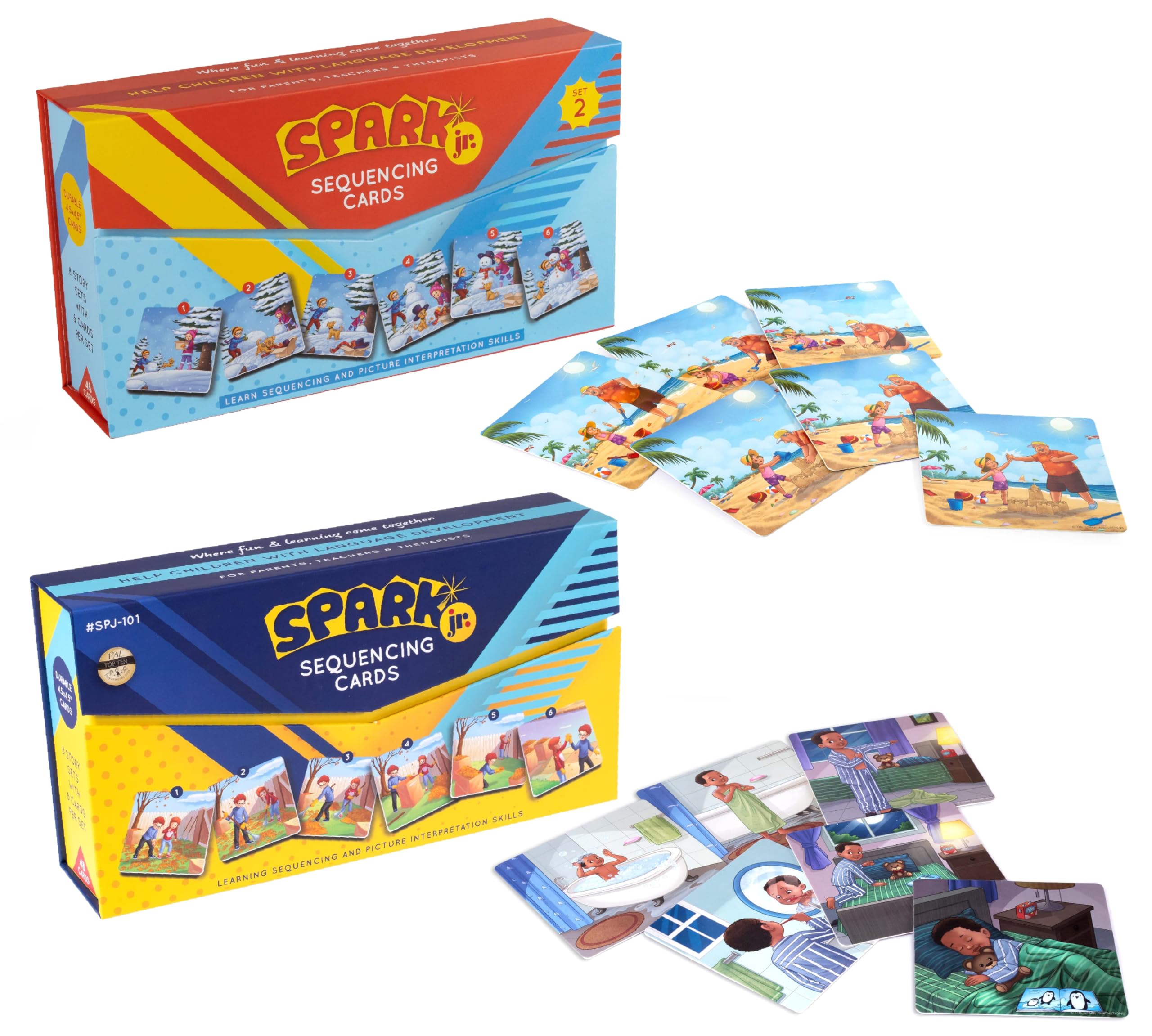 Sequencing Cards, Picture Cards, Storytelling Cards, Speech Therapy Materials, Home School Supplies, ESL, ELL, Social Skills, Combo Set