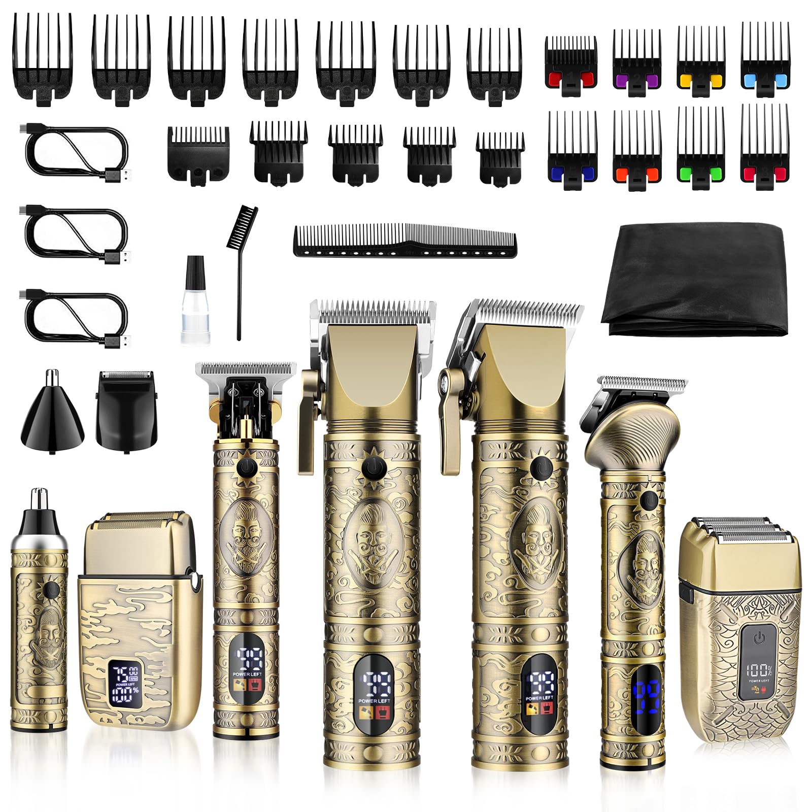 GSKY Professional Hair Clippers, Beard Trimmer for Men Electric Razor