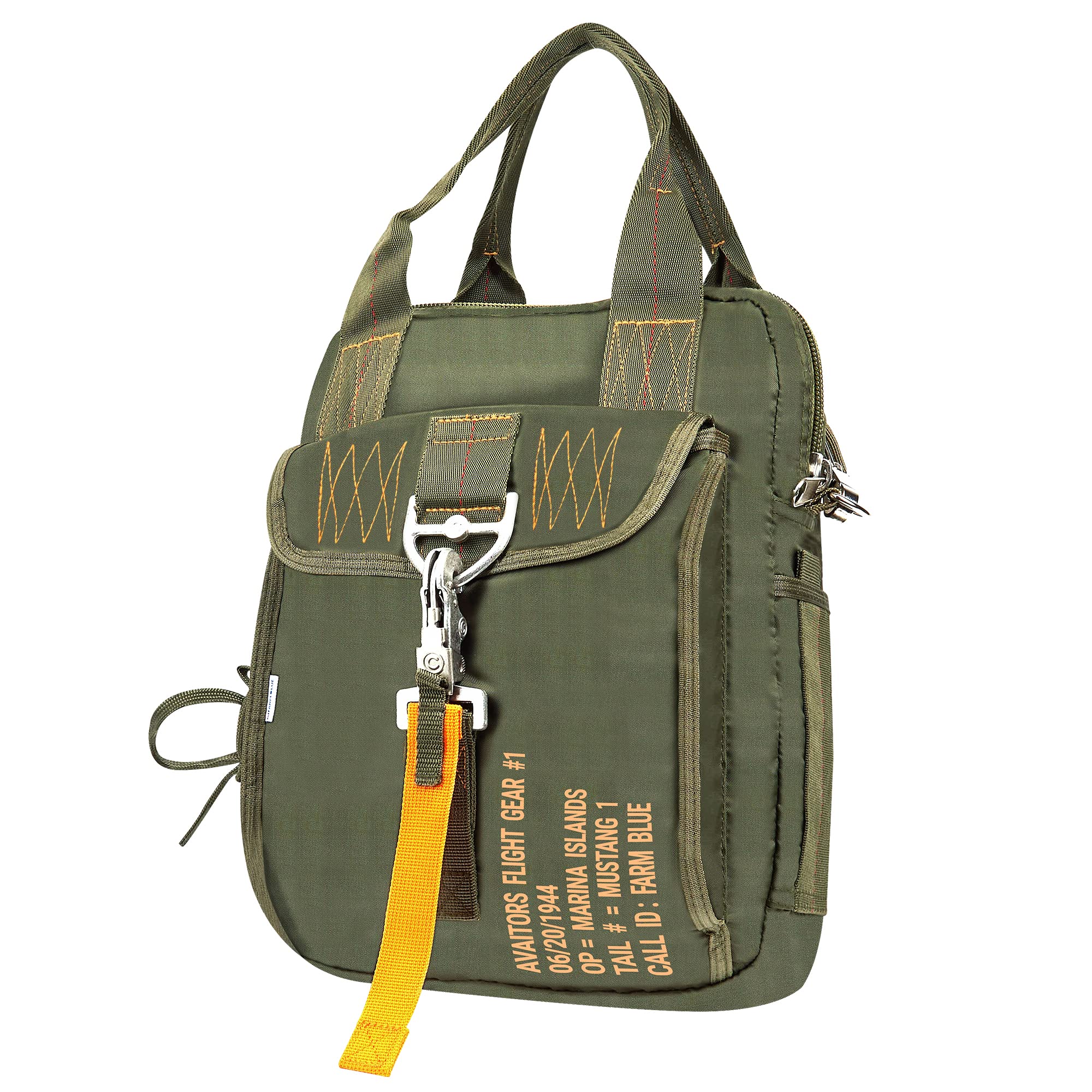 Farm Blue Tactical Flight Bag Aviators Parachute Pilot Helmet Bag #1 OD Green - Military Style