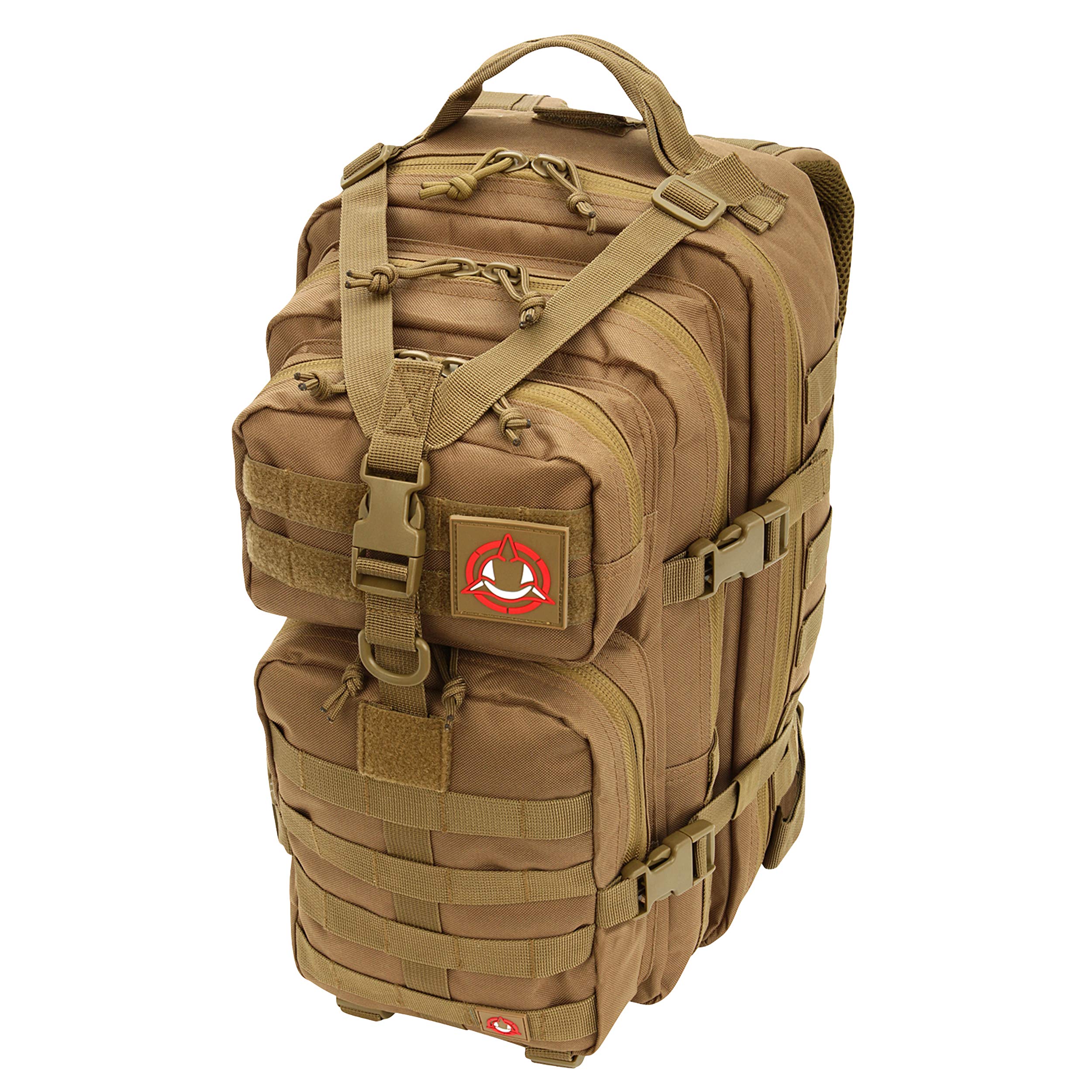 Orca Tactical Military Molle Backpack Small Army SALISH 34L 1 or 2 Day Survival Bag Rucksack Pack (Coyote Brown)